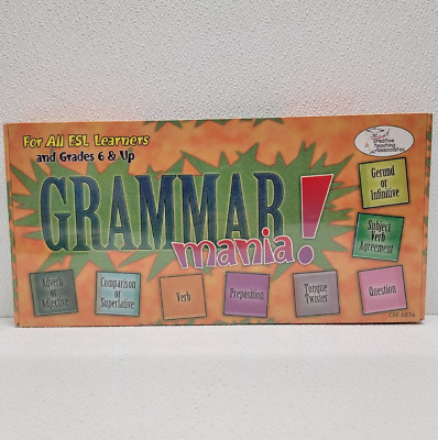 2003 Creative Teaching Associates Grammar Mania Board Game Grades 6 And Up - New
