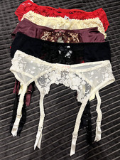 Set of 5 suspender belts Vintage and other, garter belts size S-M Passionata etc