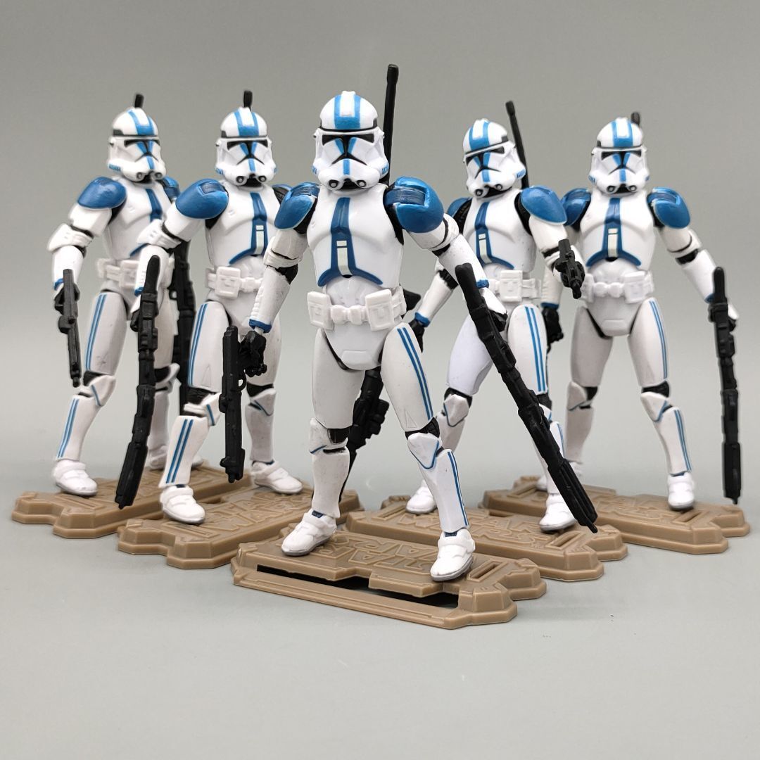 Lot of Star WARS 501-st Legion Blue White clone Trooper Action  Figure