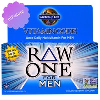 Garden Of Life Vitamin Code Raw One Once Daily Multi-vitamin For Men 75 Caps Garden Of Life Vitamin Code Raw One Once Daily Multi-vitamin For Men 75 Caps
