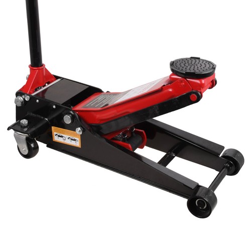 3T Tonne Low Profile Car Trolley Floor Jack Workshop Garage Hydraulic Black Jack - Picture 7 of 13