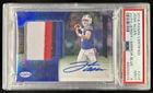 2018 Certified Josh Allen Patch Mirror Blue RC Freshman Fabric Auto #/50 PSA 9