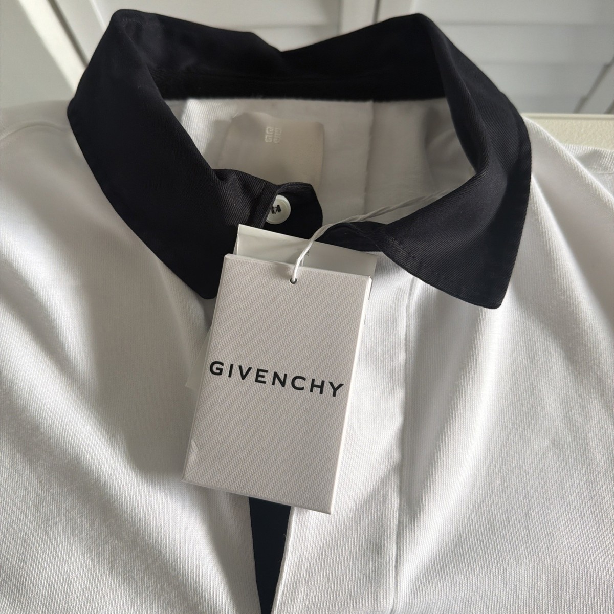 Givenchy Logo Long Sleeve Polo XL | eBay