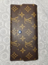 Pre Loved Louis Vuitton Vintage Wallet Monogram Canvas Brown shows signs of wear
