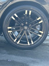 22 Inch Black And Chrome Pinnacle Rims Set Of 4
