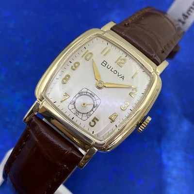 Vintage 1963 Mans BULOVA SENATOR M3 Stunning Silver Dial Fully Serviced WARRANTY