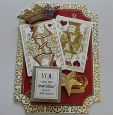 Anna Griffin "You Are The Real Deal HAPPY BIRTHDAY" 3D Handmade Layered Card