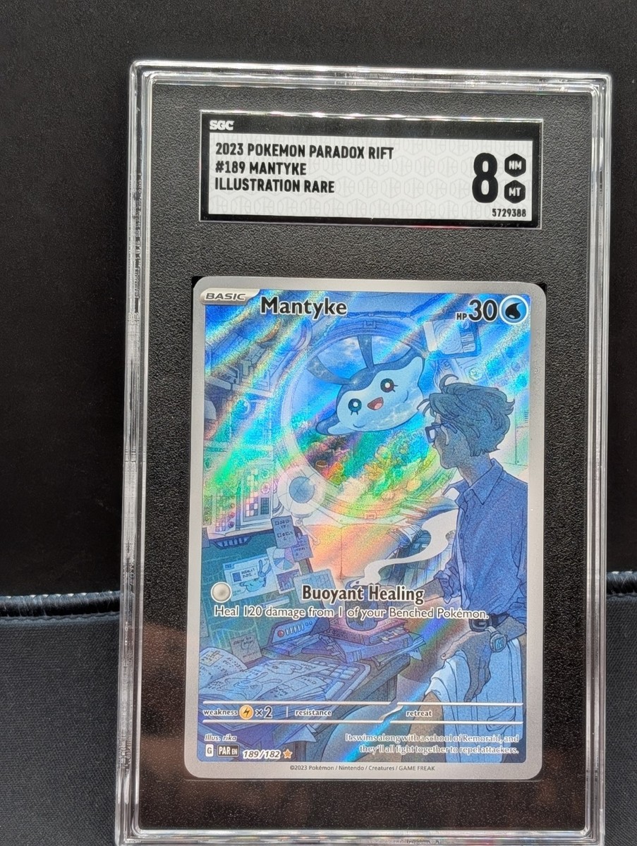 2023 Pokemon Paradox Rift #189 Mantyke Illustration Rare SGC 8 | eBay