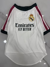 Maglia da Cane Real Madrid Home Soccer Taglia Unica