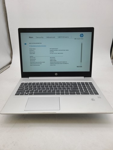 HP Probook 450 G7 15.6 i5-10210U 1.6 Ghz 8 GB 256 GB M.2 Win 11 Pro