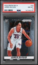 2024 PANINI PRIZM DECA #24 JARED MCCAIN ROOKIE RC PSA 8