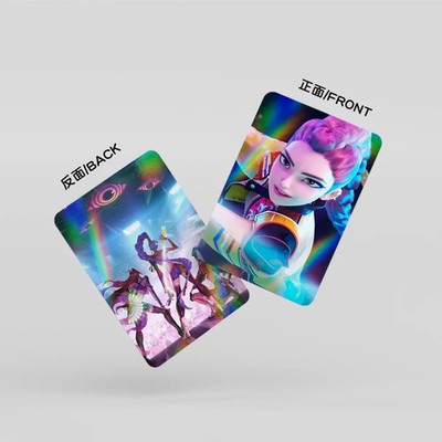 Kpop Demon Hunters Laserkarten KPOP Cartoon Serie Zubehör kleine Karten