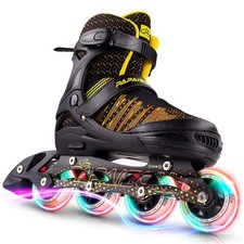 PAPAISON Inline Skates for Boys and Girls with Full Light up Wheels, Beginner...