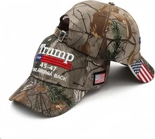 TRUMP 45-47 Make America Great Again MAGA Hat Embroidered Donald Trump Hats Cap