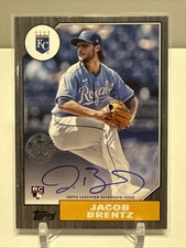 Jacob Brentz 2022 Topps Update 1987 Black Auto Rookie Parallel #d 96/199 87BA-JB
