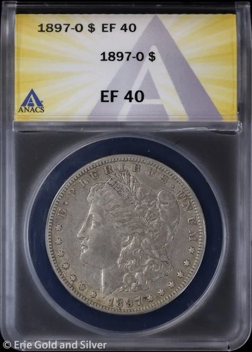 1897-O $1 Morgan Silver Dollar ANACS XF 40