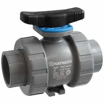 Hayward Flow Control Tbh1400a0sv0z00 Manual 2-Way Ball Valve, True-Union, Pvc