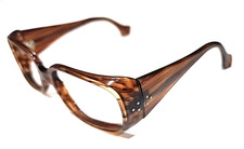 Morgenthal Frederics Elektra Brown Rectangle Sunglasses Frame Only 52-19 France