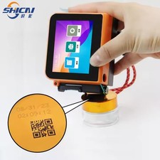 Mini handheld inkjet printer prints text, barcodes, batch numbers, and images