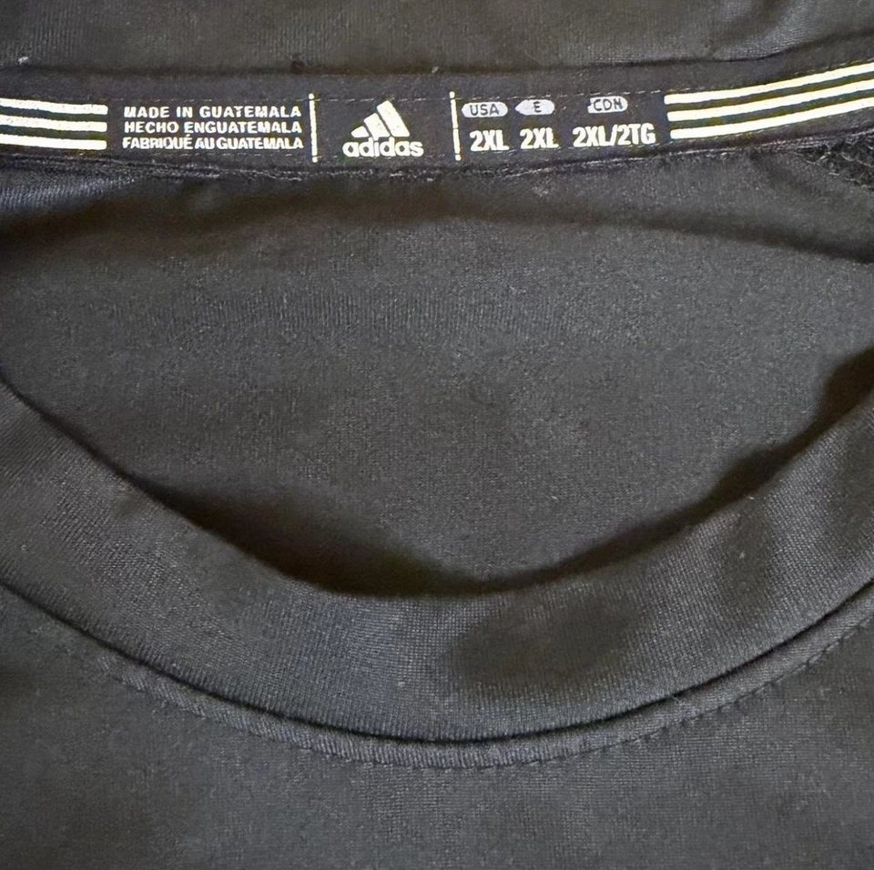 Nebraska Cornhuskers adidas Climalite Long Sleeve Shirt Women's Blac 2XL - Image 3 of 4