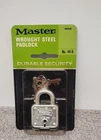 NEW OLD STOCK Vintage Master Wrought Steel PadLock Model 44-D. (00)
