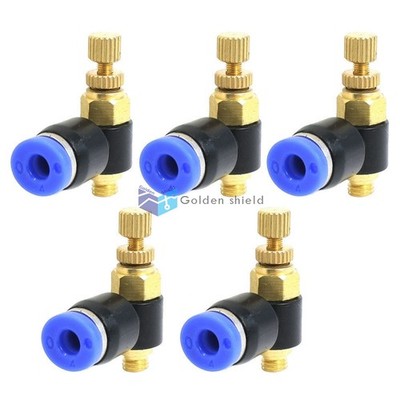 5 Pcs 4mm Push in to Connect 5mm Thread Diameter Fittings Speed Controller Kd #h