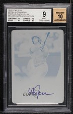 2015 Leaf 25th Baseball Printing Plate Cyan 1/1 Andrew Benintendi BGS 9 Auto uk2
