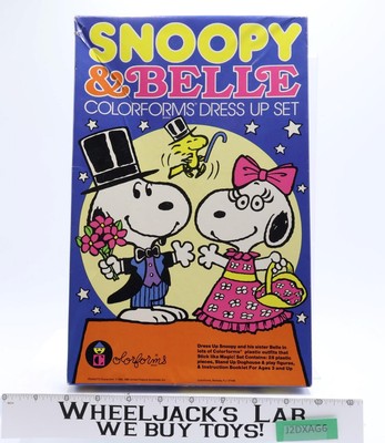 Snoopy & Belle 100% Complete The Peanuts Colorforms Dress Up Set 1965 Vintage