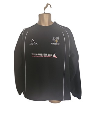 Wasps Rugby League Drill Top Farbe Schwarz Jacke Größe M