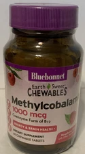 BlueBonnet Earth Sweet Cellular Active Methylcobalamin 1000 mcg Chewable Tablets