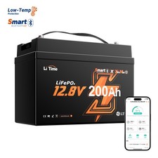 Litime 12v 200ah Xtra Mini Group31 Bluetooth Lifepo4 Lithium Battery Deep Cycle