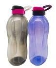 Tupperware Plastic BPA-Free Eco H2O On-The-Go 2.0L Drink Flip Top Handle Bottle