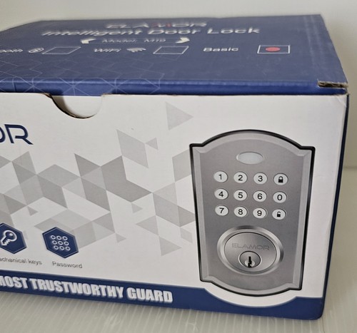 Nuevo ELAMOR M19 Cerradura de Puerta Inteligente Seguridad Inteligente, Número Contraseña y Llave - Imagen 2 de 9