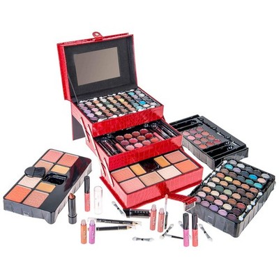 Makeup Set All In One 67 Colors Eyeshadow Blushes Face Powder Red for Women