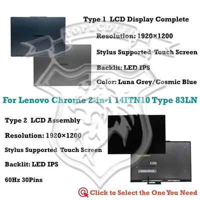 Für Lenovo Chrome 2-in-1 14ITN10 83LN WUXGA LCD Touchscreen Komplett Baugruppe