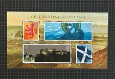 QE GB Mss153 2006 Celebrating Scotland Mini Sheet Unmounted Mint
