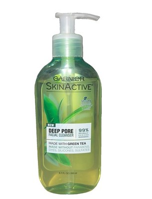 Garnier Skin Active Deep Pore Facial Cleanser w/ Green Tea 6.7 oz Pump Bottle