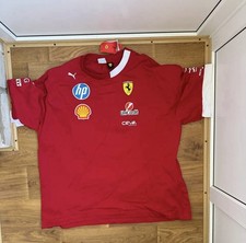 2025 Scuderia Ferrari F1 Mens Drivers Team Oversized T-shirt 3XL