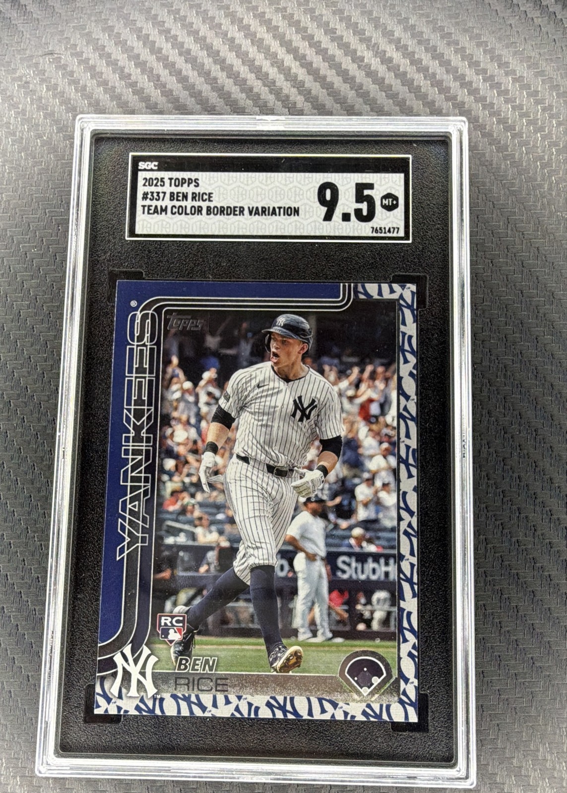 2025 Topps Series 1 - Ben Rice #337 Team Color (RC)