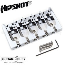 NEW Hipshot 5A500AC 5-String A Style Aluminum Bass Bridge .669" Spacing - CHROME