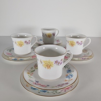 Royal Worcester Teeservice ''Kentmere'' Muster für vier Personen