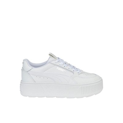 PUMA Karmen Rebelle Platform Lace Up  Youth Girls White Sneakers Casual Shoes 38