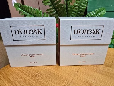 Set of D'OR24K Prestige Concentrated Vitamin C Mask and Cream 1.7 fl oz/50g each