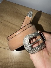 Banana Republic Leather Belt Size 30 Italy Safari Travel 80s Vintage