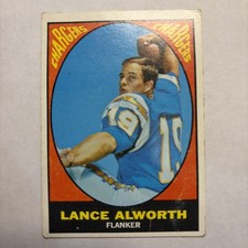 1967 Topps - Lance Alworth #123 San Diego Chargers