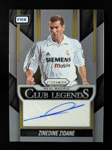 2025-26 Panini Prizm FIFA ZINEDINE ZIDANE Auto Club Legends Signatures #CL-ZZ