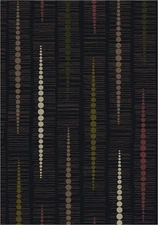 8x11 Milliken Reflection Ebony Modern Retro Area Rug - Approx 7'8"x10'9"