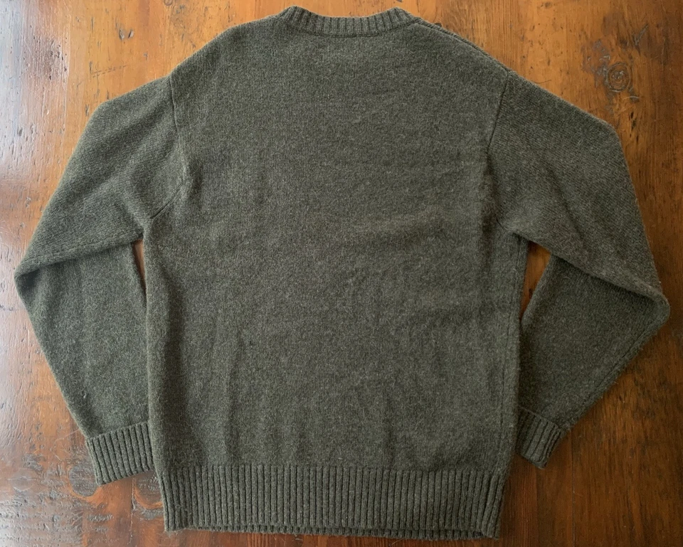 Men’s Pendleton 100% Shetland Washable Wool Knit Sweater Brown Size Medium EUC - Image 2 of 4