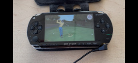 Sony PlayStation Portable PSP-1001- Black Console with Games NO BATTERY