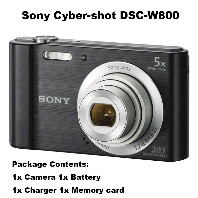 Sony Cyber-shot DSC-W800 20.1 MP 5x Optical Zoom Digital